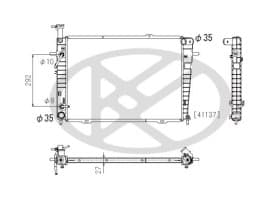 Радиатор охлаждения двигателя