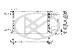 Радіатор охолодження двигуна Радіатор охолодження двигуна