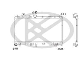Радиатор охлаждения двигателя