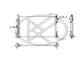 Радиатор охлаждения двигателя Радиатор охлаждения двигателя