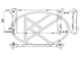 Радіатор охолодження двигуна Радіатор охолодження двигуна