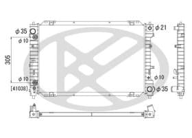 Радіатор охолодження двигуна Радіатор охолодження двигуна