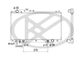 Радиатор охлаждения двигателя