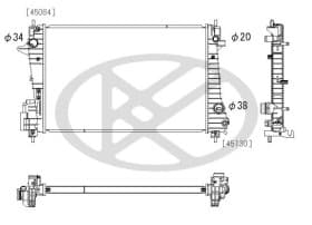 Радиатор охлаждения двигателя Радиатор охлаждения двигателя