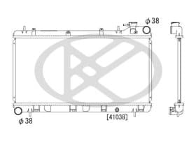 Радиатор охлаждения двигателя