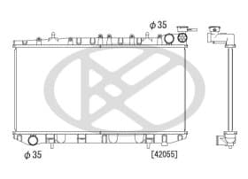 Радіатор охолодження двигуна