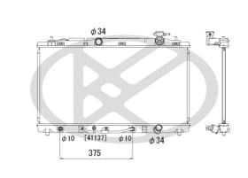 Радиатор охлаждения двигателя