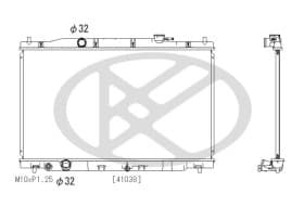 Радиатор охлаждения двигателя