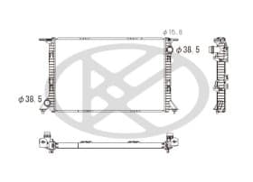 Радиатор охлаждения двигателя