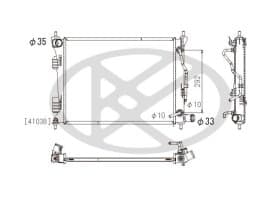 Радиатор охлаждения двигателя