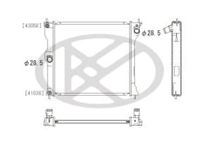 Радиатор охлаждения двигателя