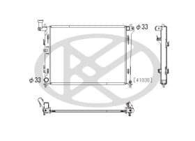Радіатор охолодження двигуна Радіатор охолодження двигуна