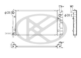 Радиатор охлаждения двигателя