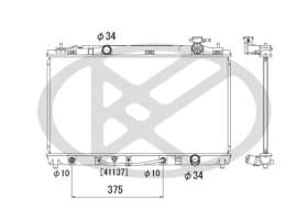 Радиатор охлаждения двигателя