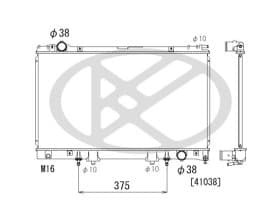 Радиатор охлаждения двигателя