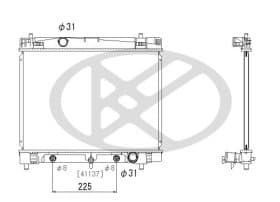 Радіатор охолодження двигуна