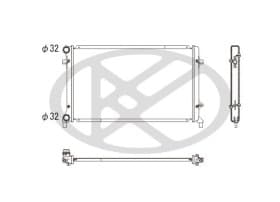 Радіатор охолодження двигуна Радіатор охолодження двигуна
