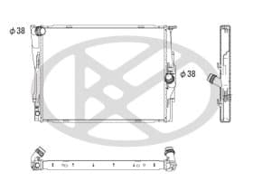 Радіатор охолодження двигуна
