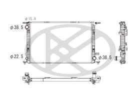 Радіатор охолодження двигуна Радіатор охолодження двигуна