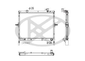 Радіатор охолодження двигуна Радіатор охолодження двигуна