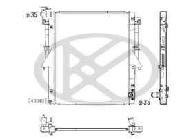 Радіатор охолодження двигуна