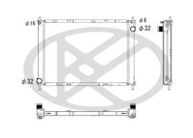 Радиатор охлаждения двигателя Радиатор охлаждения двигателя