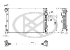 Радіатор охолодження двигуна Радіатор охолодження двигуна
