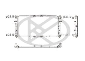 Радиатор охлаждения двигателя