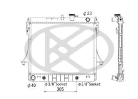 Радиатор охлаждения двигателя