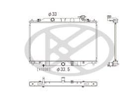 Радіатор охолодження двигуна Радіатор охолодження двигуна