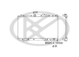 Радиатор охлаждения двигателя