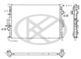 Радиатор охлаждения двигателя Радиатор охлаждения двигателя