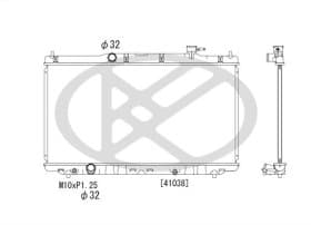 Радиатор охлаждения двигателя