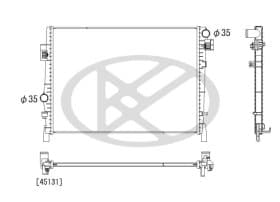 Радиатор охлаждения двигателя