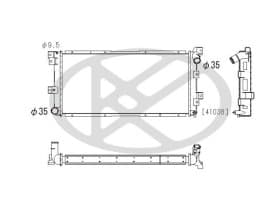 Радіатор охолодження двигуна Радіатор охолодження двигуна