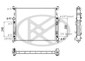 Радіатор охолодження двигуна Радіатор охолодження двигуна