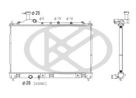 Радиатор охлаждения двигателя Радиатор охлаждения двигателя