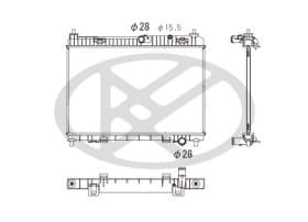 Радіатор охолодження двигуна Радіатор охолодження двигуна