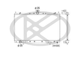 Радиатор охлаждения двигателя