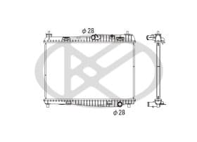Радіатор охолодження двигуна Радіатор охолодження двигуна