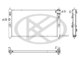 Радіатор охолодження двигуна
