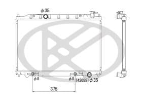 Радиатор охлаждения двигателя