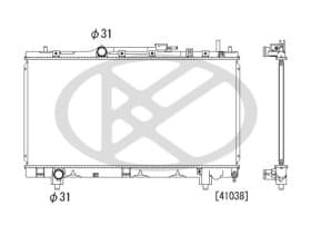 Радиатор охлаждения двигателя
