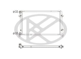 Радіатор охолодження двигуна Радіатор охолодження двигуна
