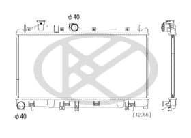 Радиатор охлаждения двигателя