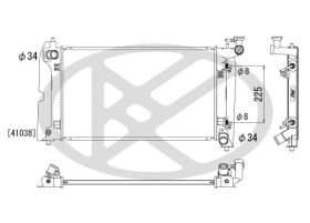 Радіатор охолодження двигуна Koyorad pl011605