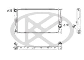 Радиатор охлаждения двигателя