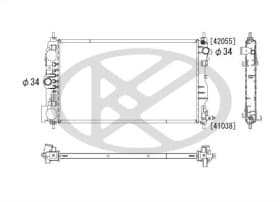 Радиатор охлаждения двигателя