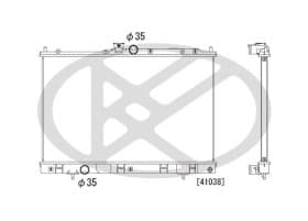Радиатор охлаждения двигателя Радиатор охлаждения двигателя
