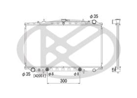 Радиатор охлаждения двигателя